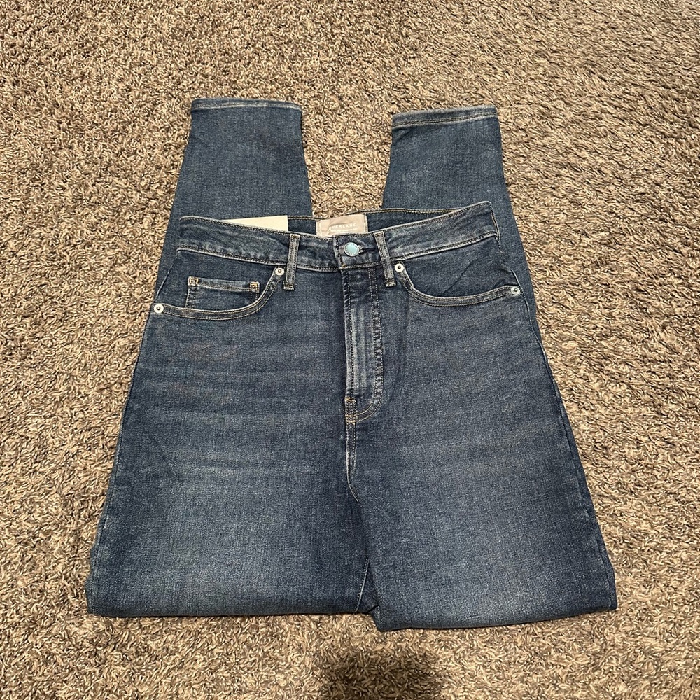 Everlane High Rise Dark Blue Jeans